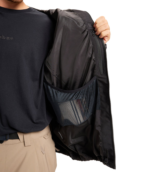 QUIKSILVER メンズ HIGH IN THE HOOD JK スノージャケット <SURF THE MOUNTAIN>【25-26SNOWモデル】 KVJ0 / L