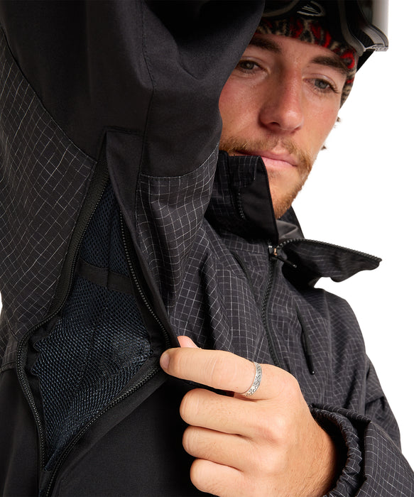 QUIKSILVER メンズ HIGH IN THE HOOD JK スノージャケット <SURF THE MOUNTAIN>【25-26SNOWモデル】 KVJ0 / L