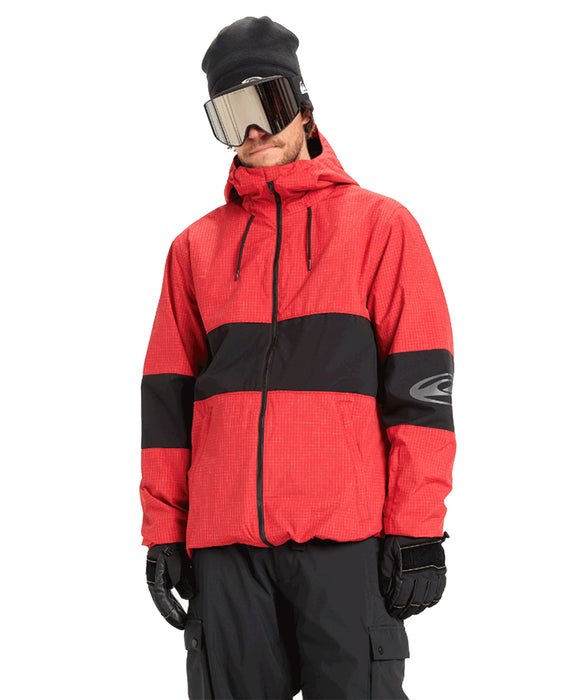 QUIKSILVER メンズ HIGH IN THE HOOD JK スノージャケット <SURF THE MOUNTAIN>【25-26SNOWモデル】 RZK0 / L