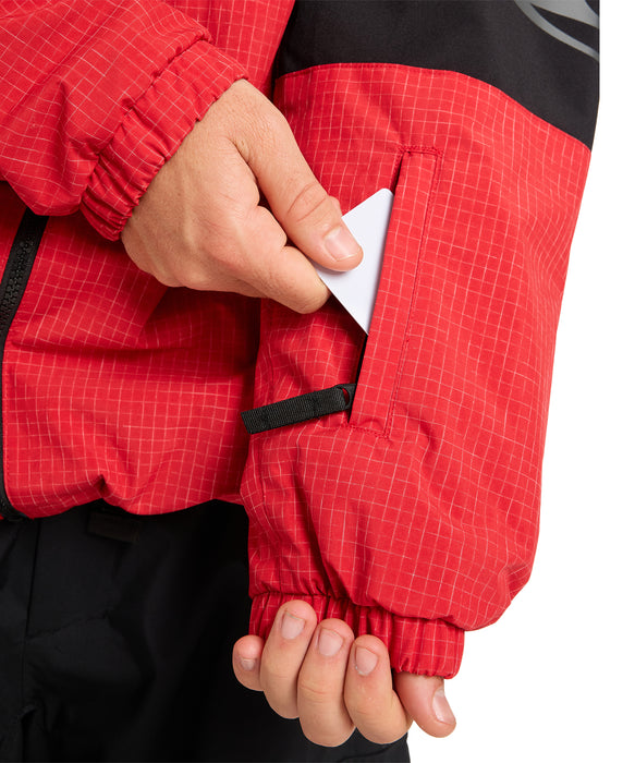 QUIKSILVER メンズ HIGH IN THE HOOD JK スノージャケット <SURF THE MOUNTAIN>【25-26SNOWモデル】 RZK0 / L