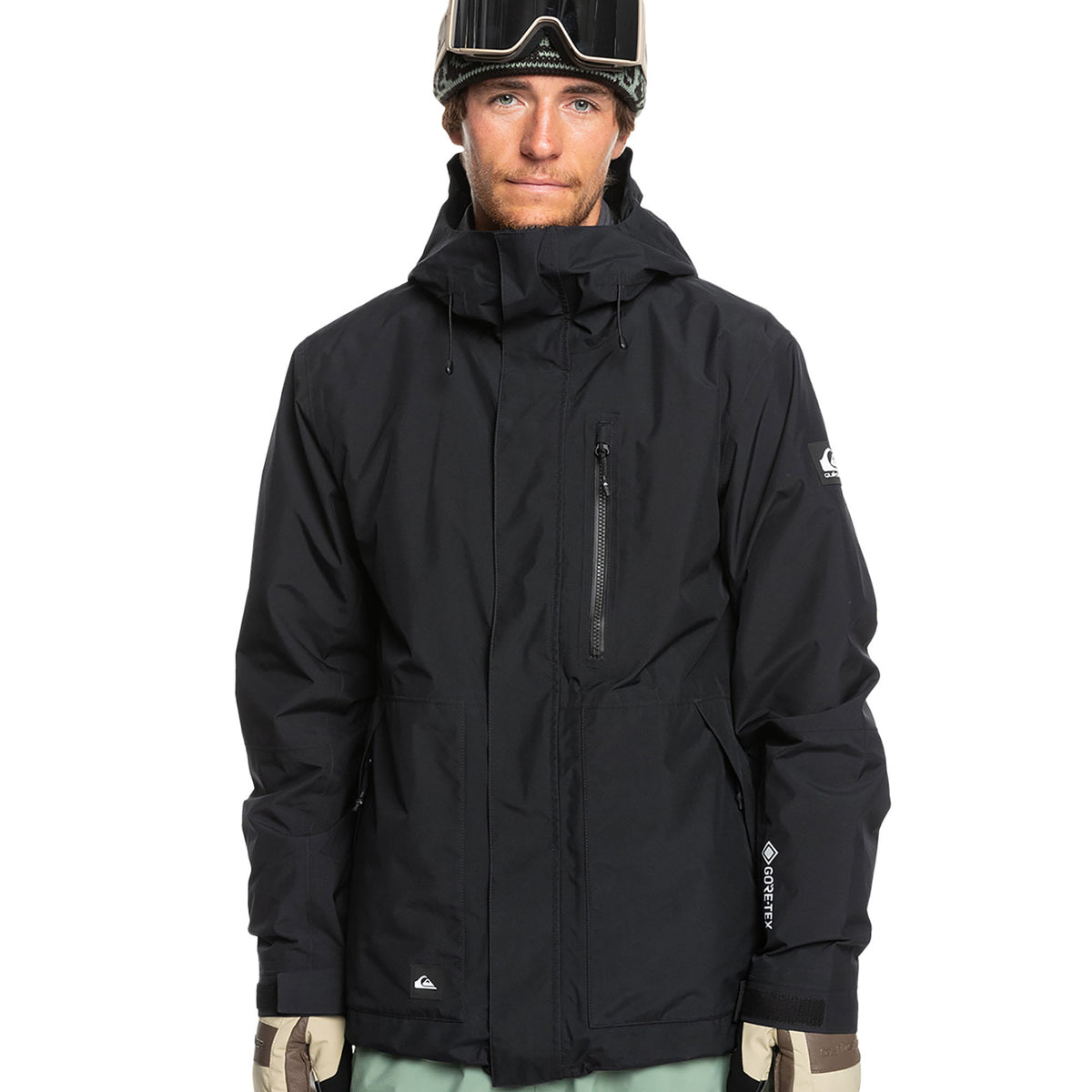 【即日配送可】Quiksilver GORE-TEX フード付きジャケット QUIKSILVER メンズ MISSION GORE-TEX JK ゴアテックス スノー