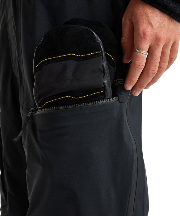 QUIKSILVER メンズ HIGHLINE PRO 3L GORE-TEX BIB スノーパンツ <SURF THE MOUNTAIN>【25-26SNOWモデル】 KVJ0 / L