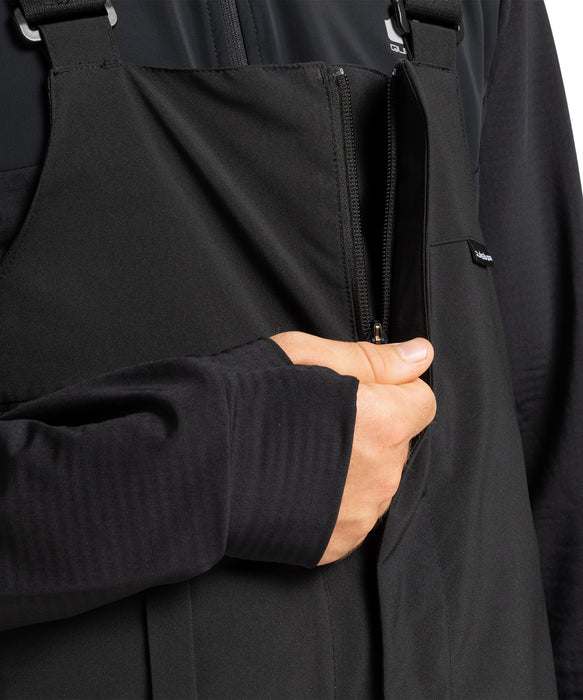 QUIKSILVER メンズ PARAMO STRETCH 20K BIB スノーパンツ <SURF THE MOUNTAIN>【25-26SNOWモデル】 KVJ0 / L