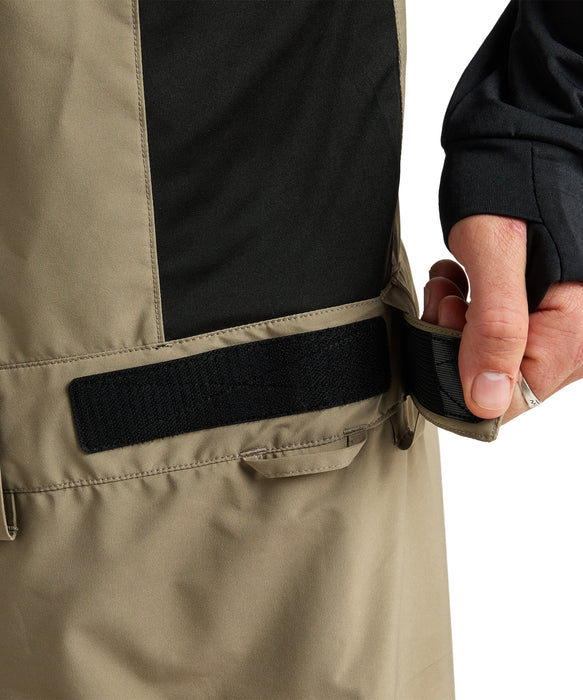 QUIKSILVER　GORE-TEX ベージュ ビブパンツ QUIKSILVER GORE-TEX ベージュ ビブパンツ