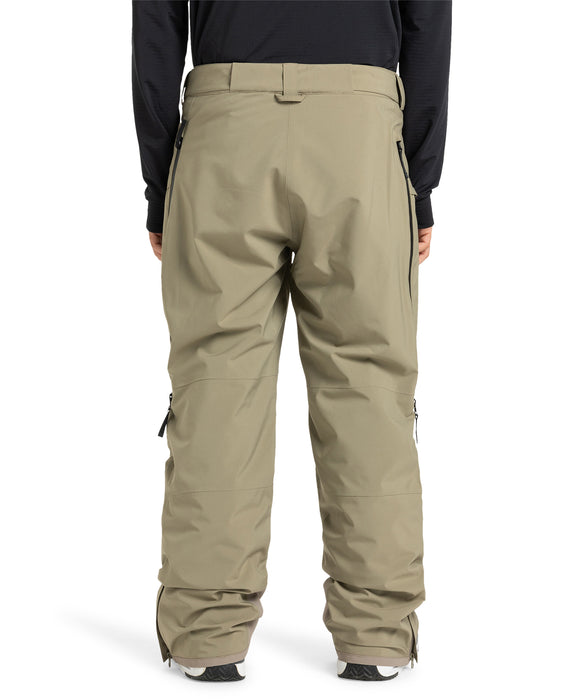 Quiksilver スノーボードパンツ ベージュ Quiksilver パンツ SNOW DOWN CARGO PT/クイックシルバースキー