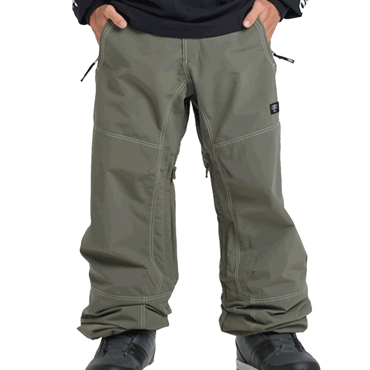 QUICKSILVER スノーパンツ 10/S/P/CH オリーブグリーン OUTLET】QUIKSILVER メンズ LIVE WIRE PT スノーパンツ 10,000mm防水 10K