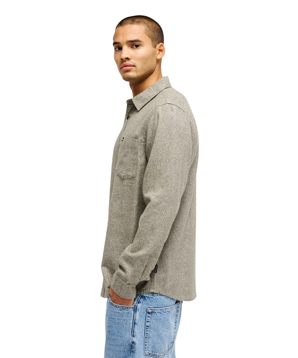 QUIKSILVER メンズ MOTHERFLY HEATHER 長袖シャツ 【2026年秋冬モデル】 CRTH / XL