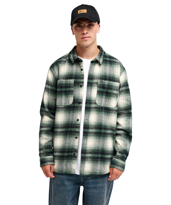 QUIKSILVER メンズ GLENBROOK LS 長袖シャツ 【2026年秋冬モデル】 GRT1 / XL