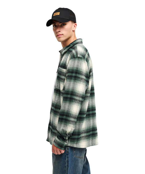 QUIKSILVER メンズ GLENBROOK LS 長袖シャツ 【2026年秋冬モデル】 GRT1 / XL