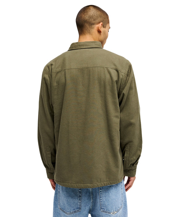 QUIKSILVER メンズ VENTURE SHERPA SOLID 長袖シャツ 【2026年秋冬モデル】 CRE0 / XL