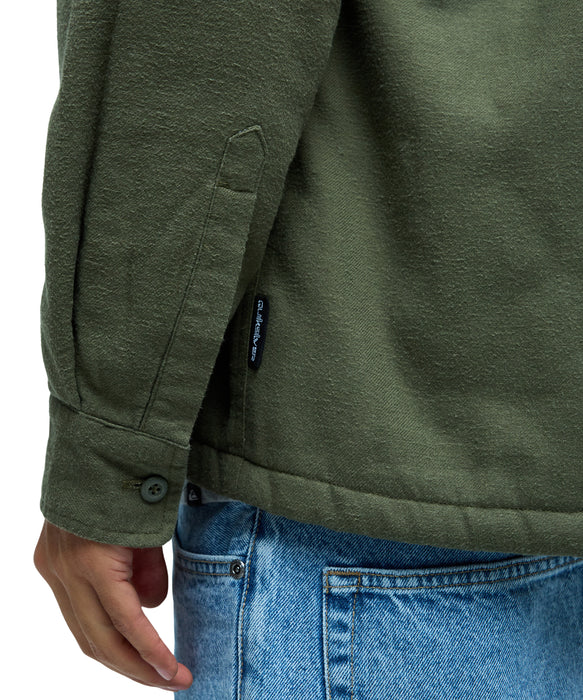 QUIKSILVER メンズ VENTURE SHERPA SOLID 長袖シャツ 【2026年秋冬モデル】 CRE0 / XL