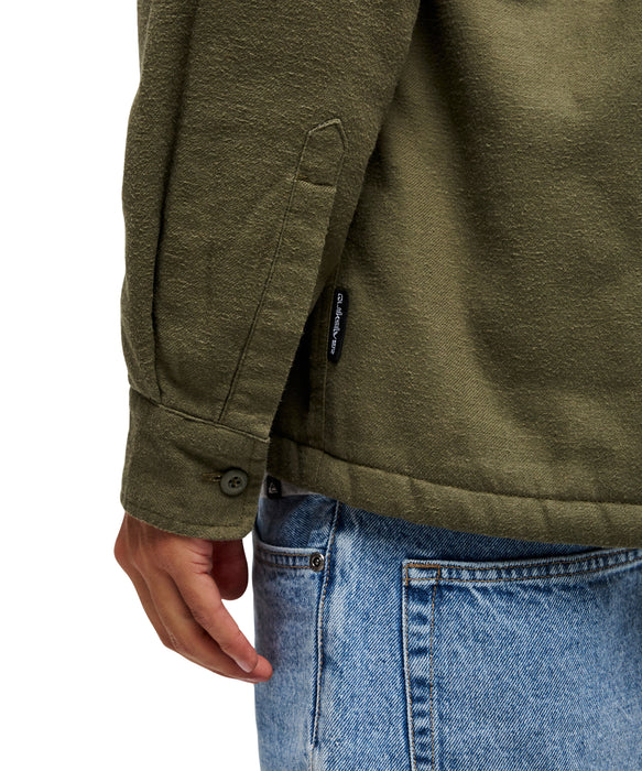 QUIKSILVER メンズ VENTURE SHERPA SOLID 長袖シャツ 【2026年秋冬モデル】 CRE0 / XL