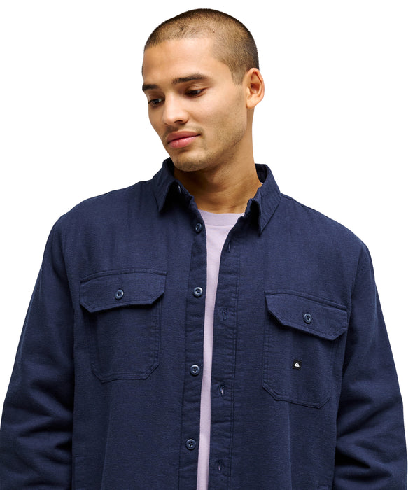 QUIKSILVER メンズ VENTURE SHERPA SOLID 長袖シャツ 【2026年秋冬モデル】 KTP0 / XL