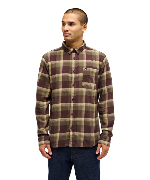 QUIKSILVER メンズ MOTHERFLY PLAID LS 長袖シャツ 【2026年秋冬モデル】 CRE1 / XL