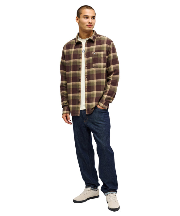 QUIKSILVER メンズ MOTHERFLY PLAID LS 長袖シャツ 【2026年秋冬モデル】 CRE1 / XL