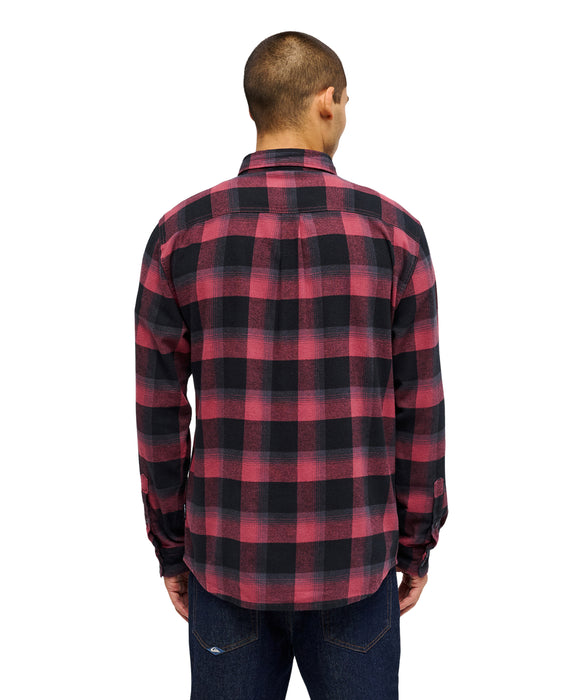 QUIKSILVER メンズ MOTHERFLY PLAID LS 長袖シャツ 【2026年秋冬モデル】 RRE1 / XL