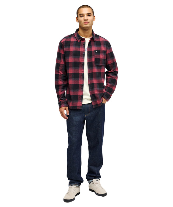 QUIKSILVER メンズ MOTHERFLY PLAID LS 長袖シャツ 【2026年秋冬モデル】 RRE1 / XL