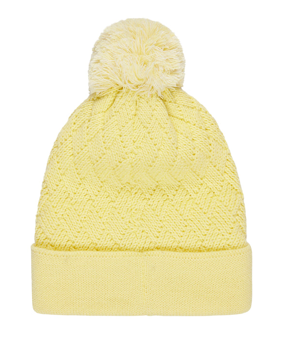 ROXY キッズ EFFIE GIRL BEANIE ビーニー ROXYジャガードロゴ ポンポン 【25-26SNOWモデル】 YFK0 / F