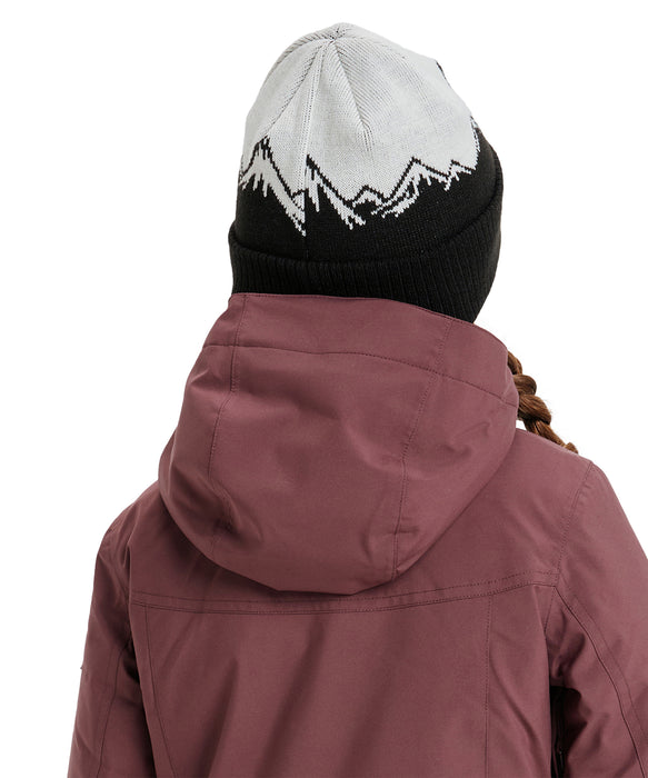 ROXY キッズ SNOWROX GIRL BEANIE ビーニー ジャガード織り 【25-26SNOWモデル】 KVJ0 / F