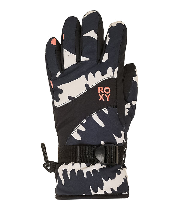 ROXY キッズ ROXY JETTY GIRL GLOVES スノーグローブ 手袋 10000mmの撥水・防水 タッチパネル対応【25-26SNOWモデル】 KVJ2 / S