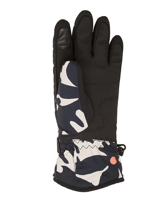 ROXY キッズ ROXY JETTY GIRL GLOVES スノーグローブ 手袋 10000mmの撥水・防水 タッチパネル対応【25-26SNOWモデル】 KVJ2 / S