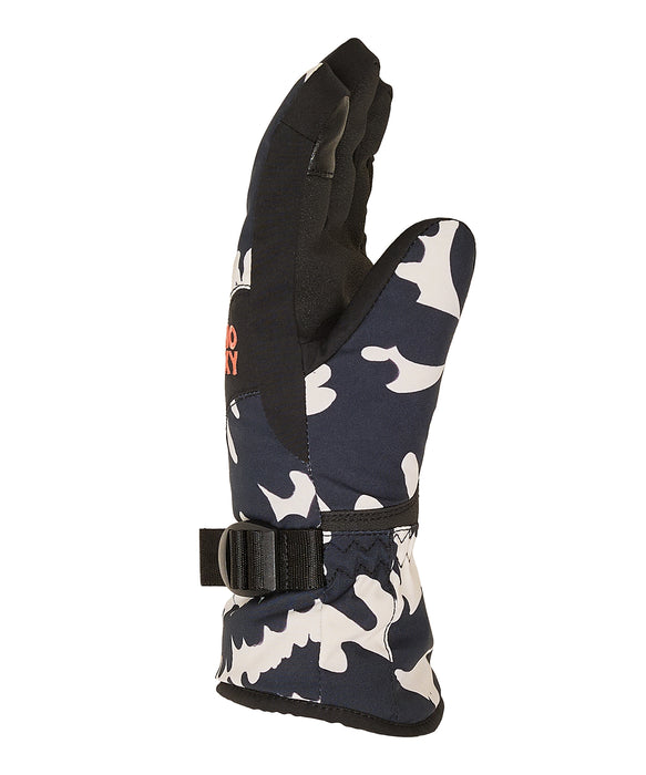 ROXY キッズ ROXY JETTY GIRL GLOVES スノーグローブ 手袋 10000mmの撥水・防水 タッチパネル対応【25-26SNOWモデル】 KVJ2 / S