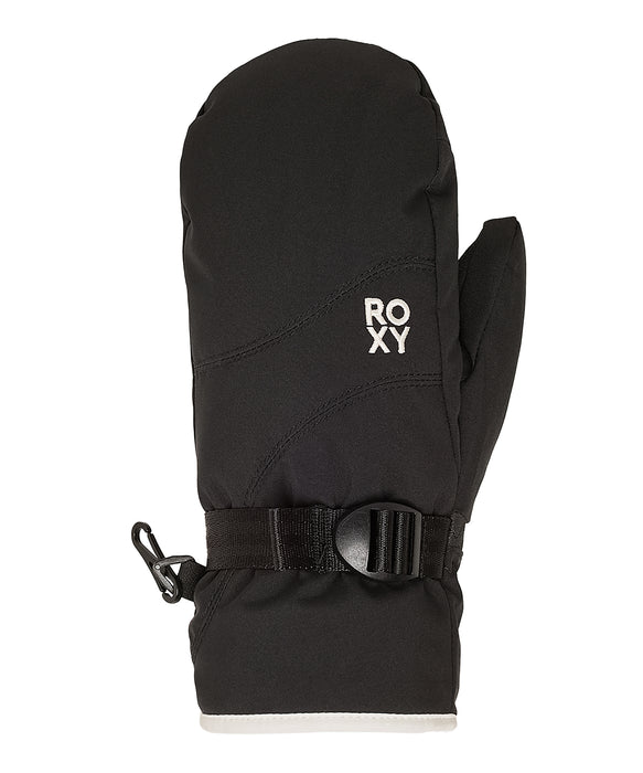 ROXY キッズ ROXY JETTY GIRL SOLID MITT スノーグローブ 手袋 10000mmの撥水・防水 リストベルト 【25-26SNOWモデル】 KVJ0 / S