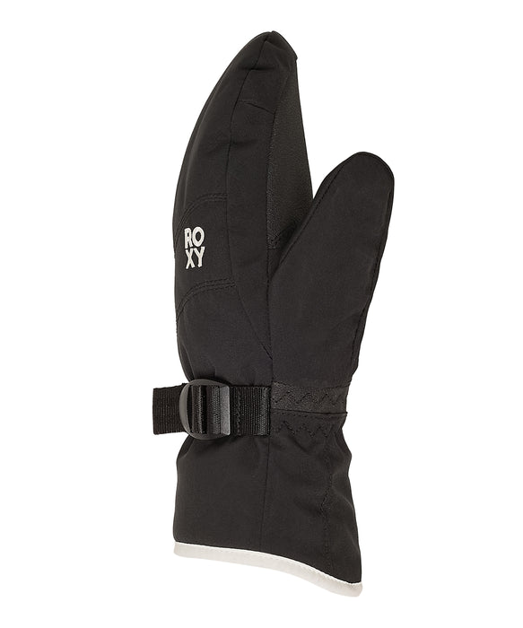 ROXY キッズ ROXY JETTY GIRL SOLID MITT スノーグローブ 手袋 10000mmの撥水・防水 リストベルト 【25-26SNOWモデル】 KVJ0 / S