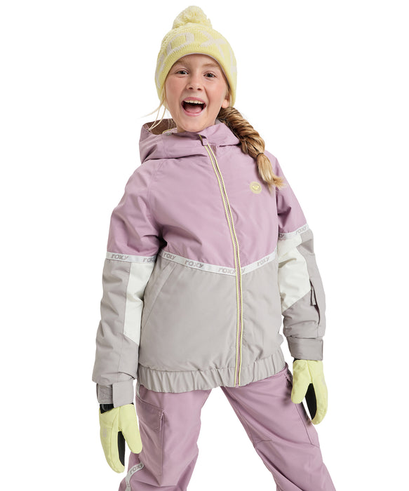 ROXY キッズ ROXY JETTY GIRL SOLID MITT スノーグローブ 手袋 10000mmの撥水・防水 リストベルト 【25-26SNOWモデル】 YFK0 / S