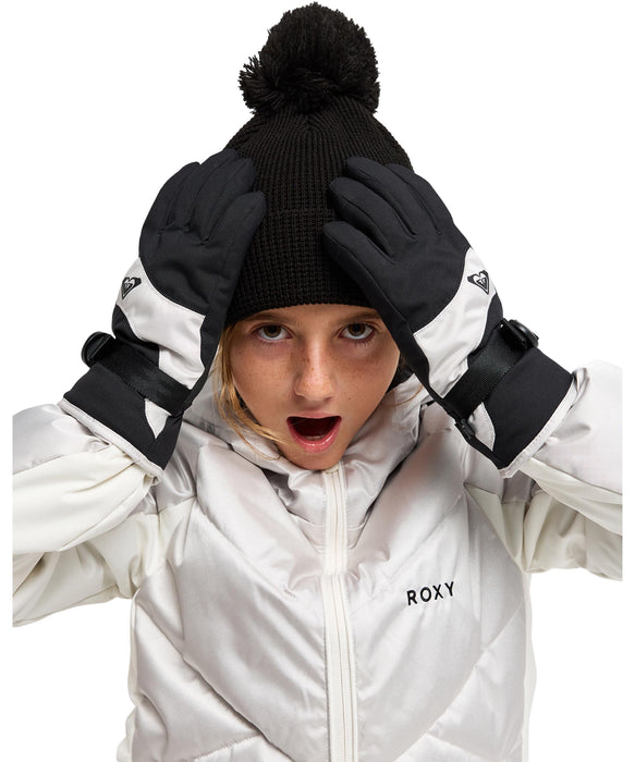 ROXY キッズ ROXY JETTY GIRL GLOVES スノーグローブ 【26-27SNOWモデル】 SJAE / L