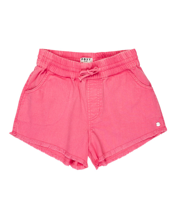 ROXY キッズ SCENIC ROUTE TWILL R ショートパンツ 【2026年春夏モデル】 MLW0 / 150