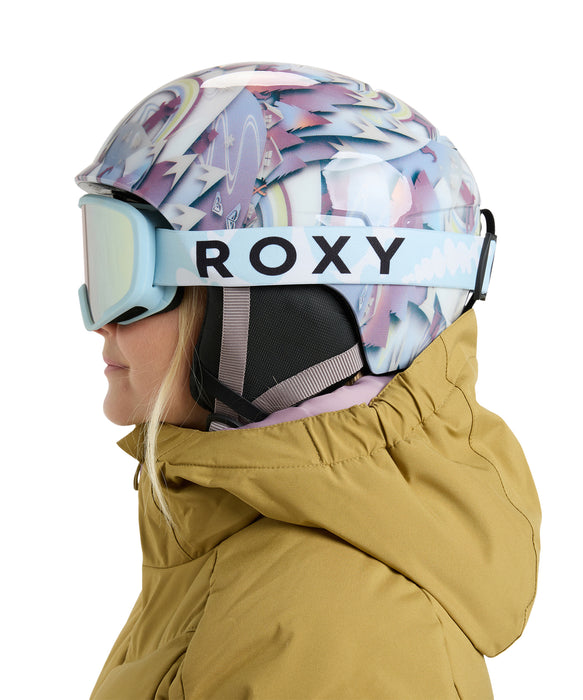 nacky☆ ROXY キッズ(5-8歳) MISSY スノーゴーグル 平面レンズ メッシュ