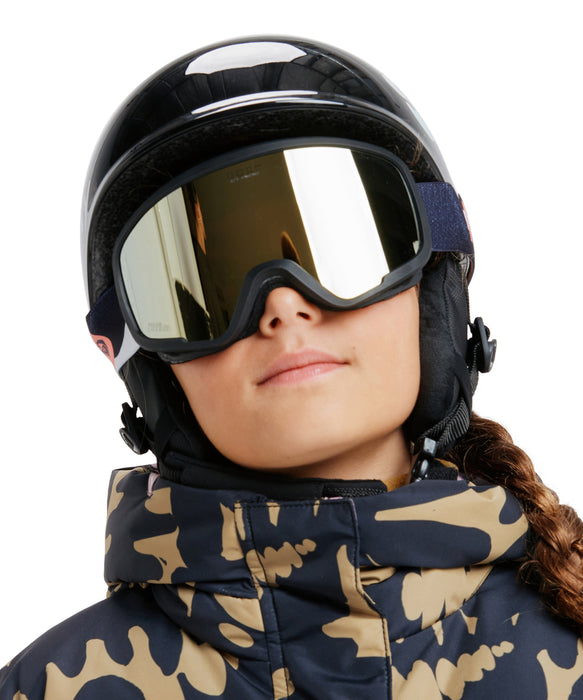 nacky☆ ROXY キッズ(5-8歳) MISSY スノーゴーグル 平面レンズ メッシュ