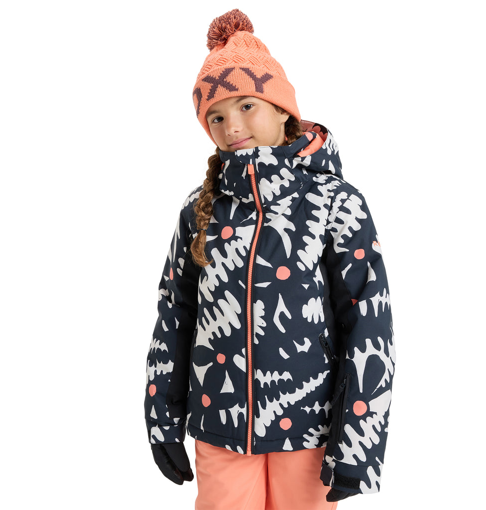 ROXY キッズ FREE JET GIRL JK スノージャケット スリムフィット 保温