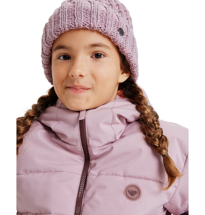 ROXY キッズ SNOWYHILL PUFFY GIRL JK スノージャケット 【25-26SNOWモデル】 MGQ0 / 150