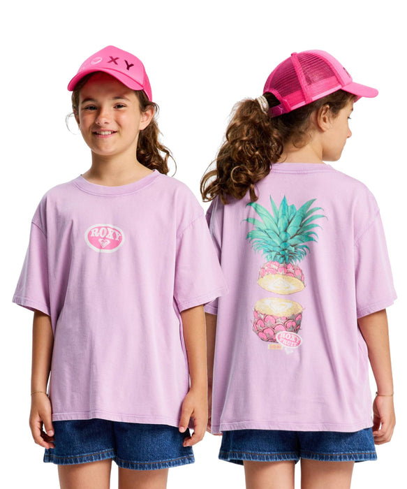 ROXY キッズ EVEOVERSIZE WASHED Tシャツ 【2026年春夏モデル】