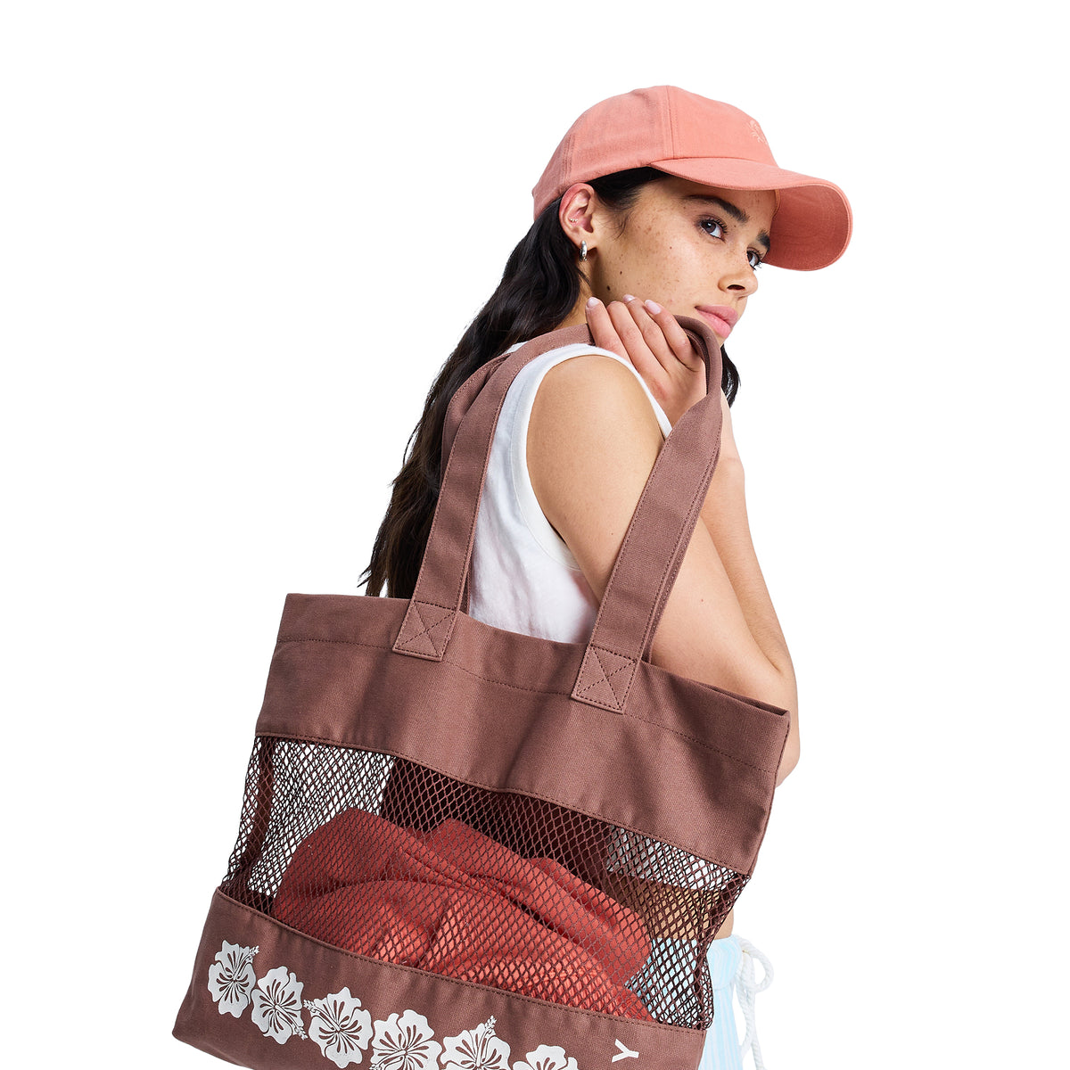 ROXY SUMMER BREEZY TOTE (24L)メッシュトートバッグ 【2026年春夏モデル】