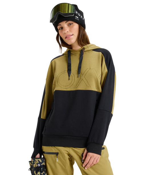ROXY ウィメンズ LIBERTY HOODIE スノー ベースレイヤー ラグランスリーブトップス DWR撥水加工パーカ 【25-26SNOWモデル】 KVJ0 / S