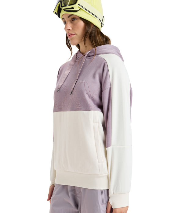 ROXY ウィメンズ LIBERTY HOODIE スノー ベースレイヤー ラグランスリーブトップス DWR撥水加工パーカ 【25-26SNOWモデル】 PJQ0 / S