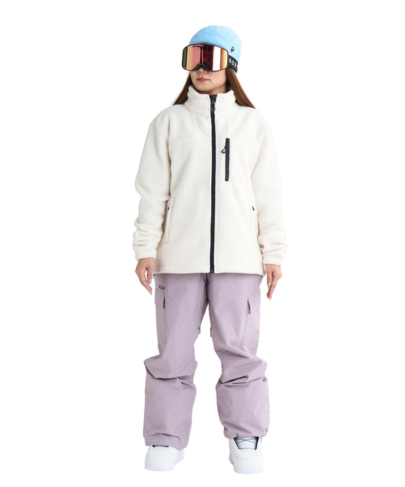 ROXY ウィメンズ ALABAMA FULL ZIP SOLID スノー ベースレイヤー フルジップトップス ハンドポケット付き 【25-26SNOWモデル】 WCF0 / S