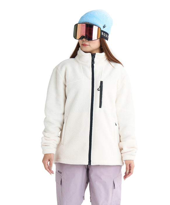 ROXY ウィメンズ ALABAMA FULL ZIP SOLID スノー ベースレイヤー フルジップトップス ハンドポケット付き 【25-26SNOWモデル】 WCF0 / S