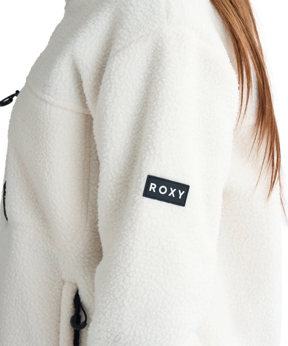 ROXY ウィメンズ ALABAMA FULL ZIP SOLID スノー ベースレイヤー フルジップトップス ハンドポケット付き 【25-26SNOWモデル】 WCF0 / S