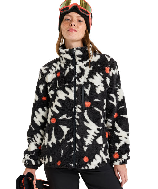 ROXY ウィメンズ ALABAMA FULL ZIP PRINTED スノー ベースレイヤー フルジップトップス 花柄 【25-26SNOWモデル】 KVJ2 / S