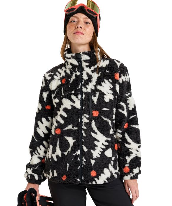 ROXY ウィメンズ ALABAMA FULL ZIP PRINTED スノー ベースレイヤー フルジップトップス 花柄 【25-26SNOWモデル】 KVJ2 / S