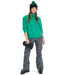 ROXY ウィメンズ MOONRISING FLEECE スノー ベースレイヤー ハーフジップトップス ハンドポケット・サムホール付き 【25-26SNOWモデル】 GNW0 / S