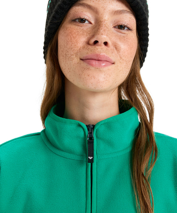 ROXY ウィメンズ MOONRISING FLEECE スノー ベースレイヤー ハーフ