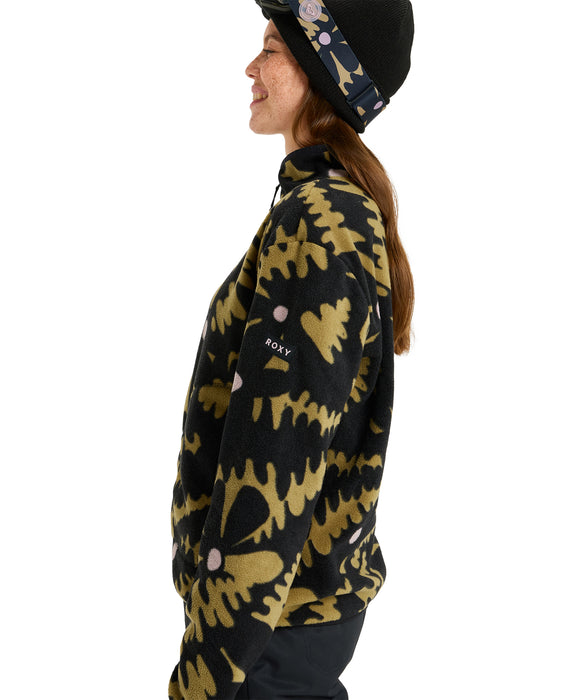 ROXY ウィメンズ MOONRISING FLEECE スノー ベースレイヤー ハーフ