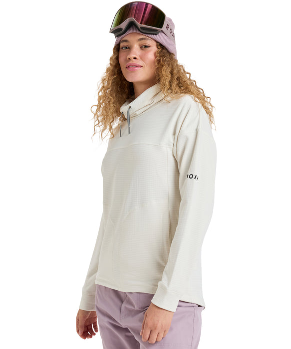 ROXY ウィメンズ VERTERE スノー ベースレイヤー ハーフジップトップス ワッフル素材 【25-26SNOWモデル】 WCF0 / S