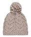 ROXY ウィメンズ WINTER BEANIE ケーブル編みビーニー ポンポン 【25-26SNOWモデル】 SJN0 / F