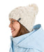 ROXY ウィメンズ WINTER BEANIE ケーブル編みビーニー ポンポン 【25-26SNOWモデル】 WCF0 / F
